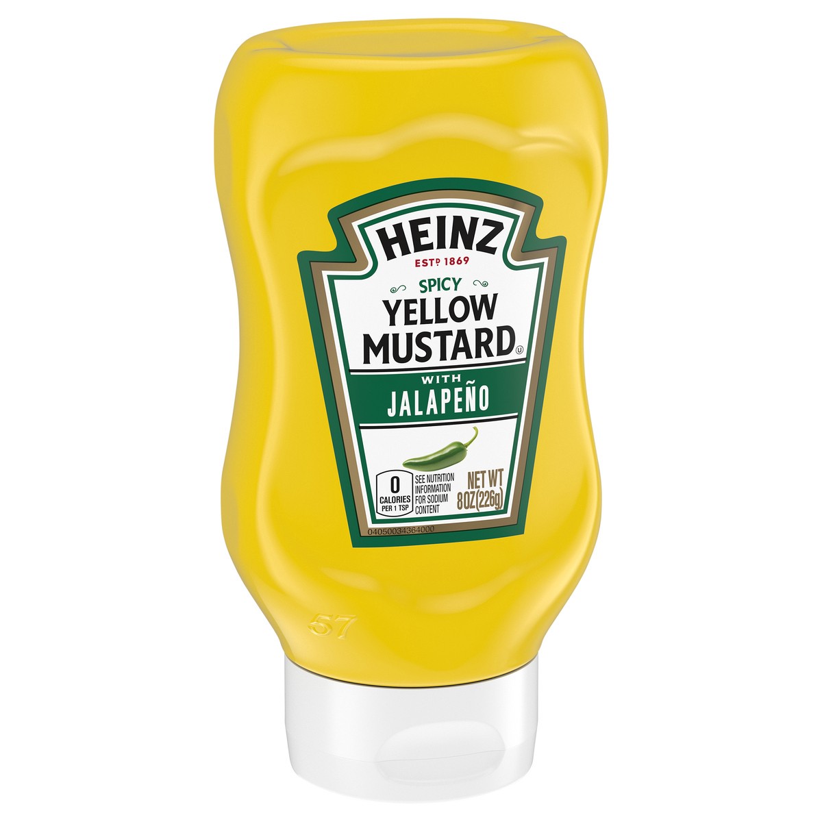 slide 3 of 11, Heinz Spicy Yellow Mustard with Jalapeno 8 oz. Bottle, 8 oz