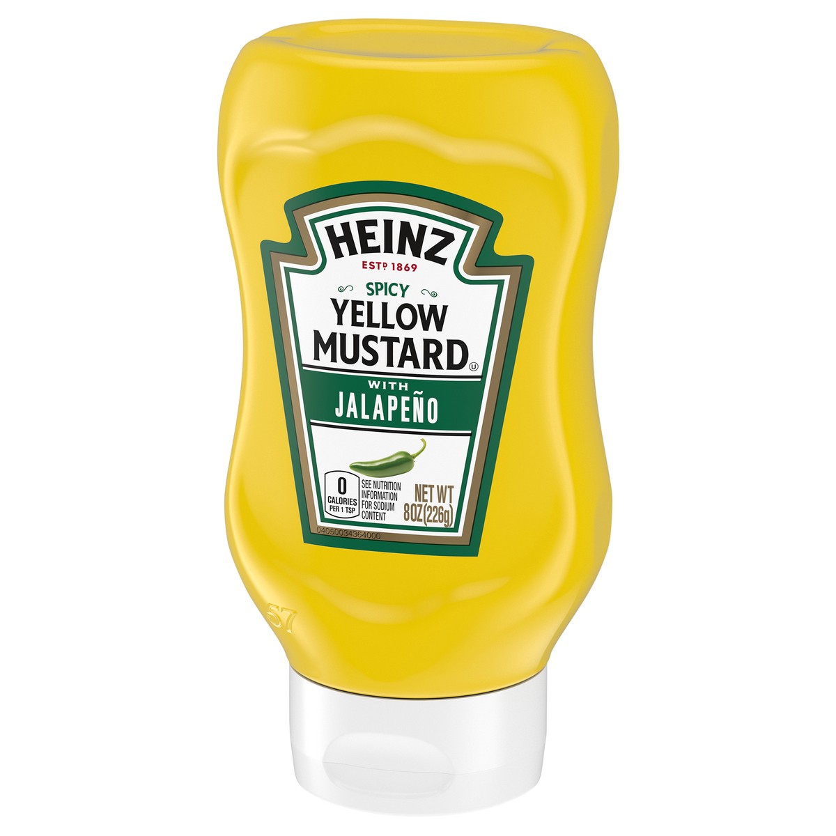 slide 5 of 11, Heinz Spicy Yellow Mustard with Jalapeno 8 oz. Bottle, 8 oz