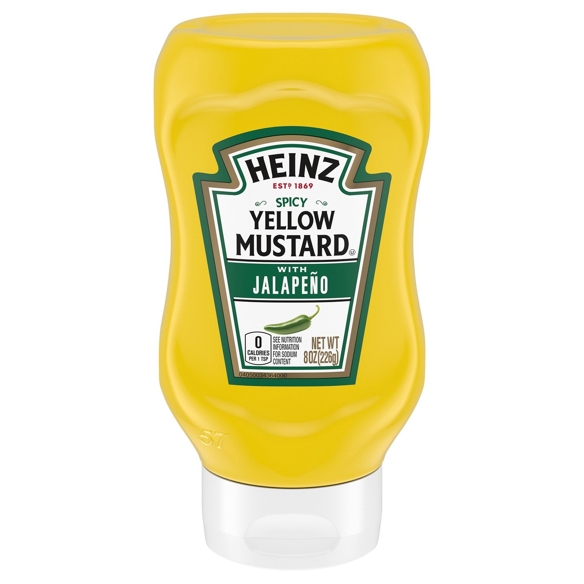 slide 2 of 11, Heinz Spicy Yellow Mustard with Jalapeno 8 oz. Bottle, 8 oz