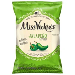 Miss Vickie's Kettle Cooked Potato Chips Jalapeno 7.5 oz