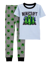 Carter's Kid Minecraft Print Jersey 2-Piece Pajamas Multi 10