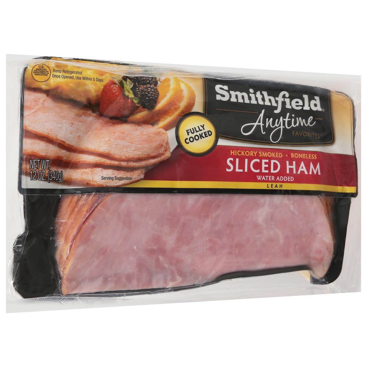 slide 8 of 9, Smithfield Anytime Favorites Hickory Smoked Sliced Ham, 12 oz