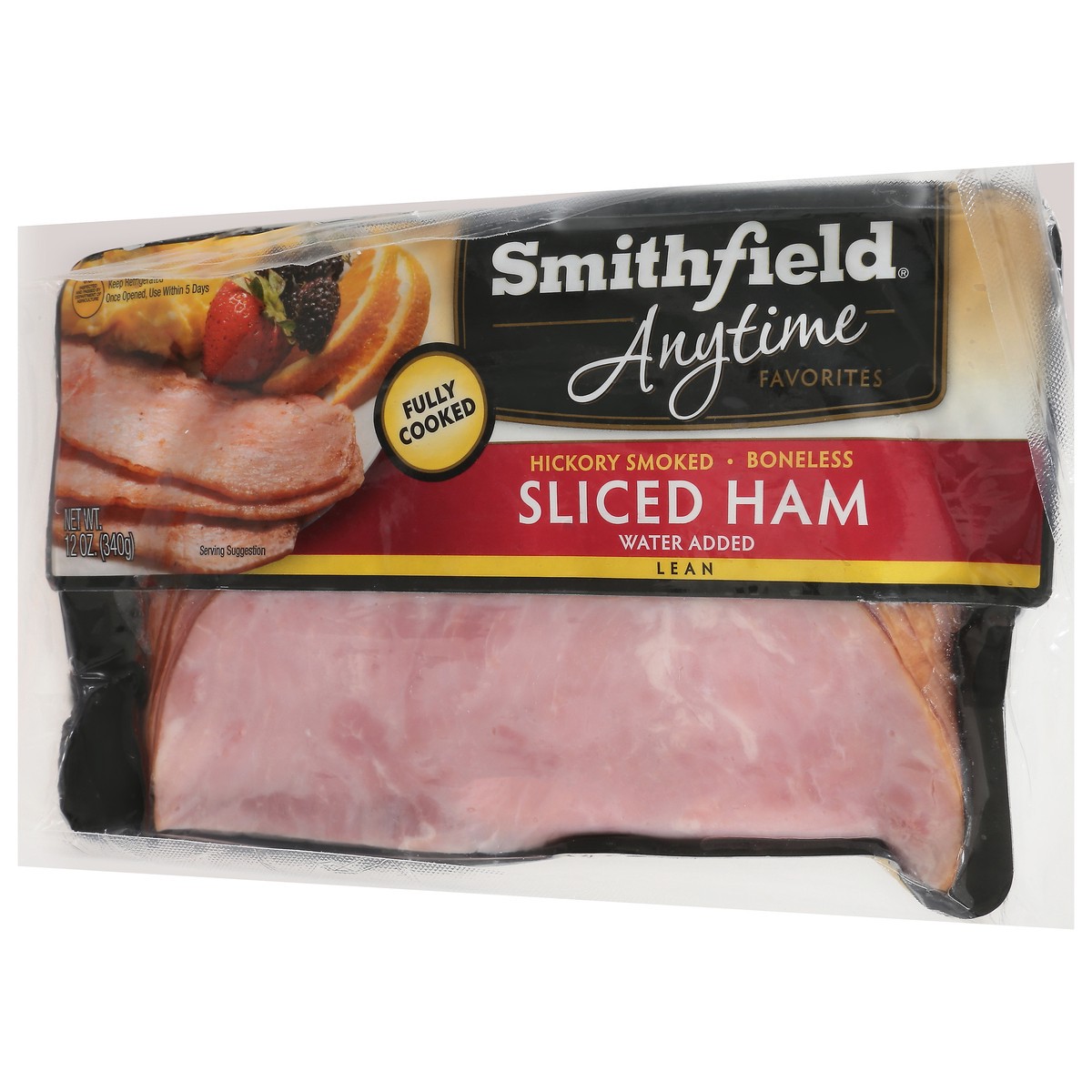 slide 5 of 9, Smithfield Anytime Favorites Hickory Smoked Sliced Ham, 12 oz