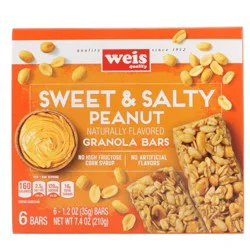 Weis Quality Sweet and Salty Granola Bars