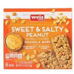 Weis Quality Sweet and Salty Granola Bars