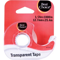 Best Choice Transparent Tape 1/2 X 1100 Inch