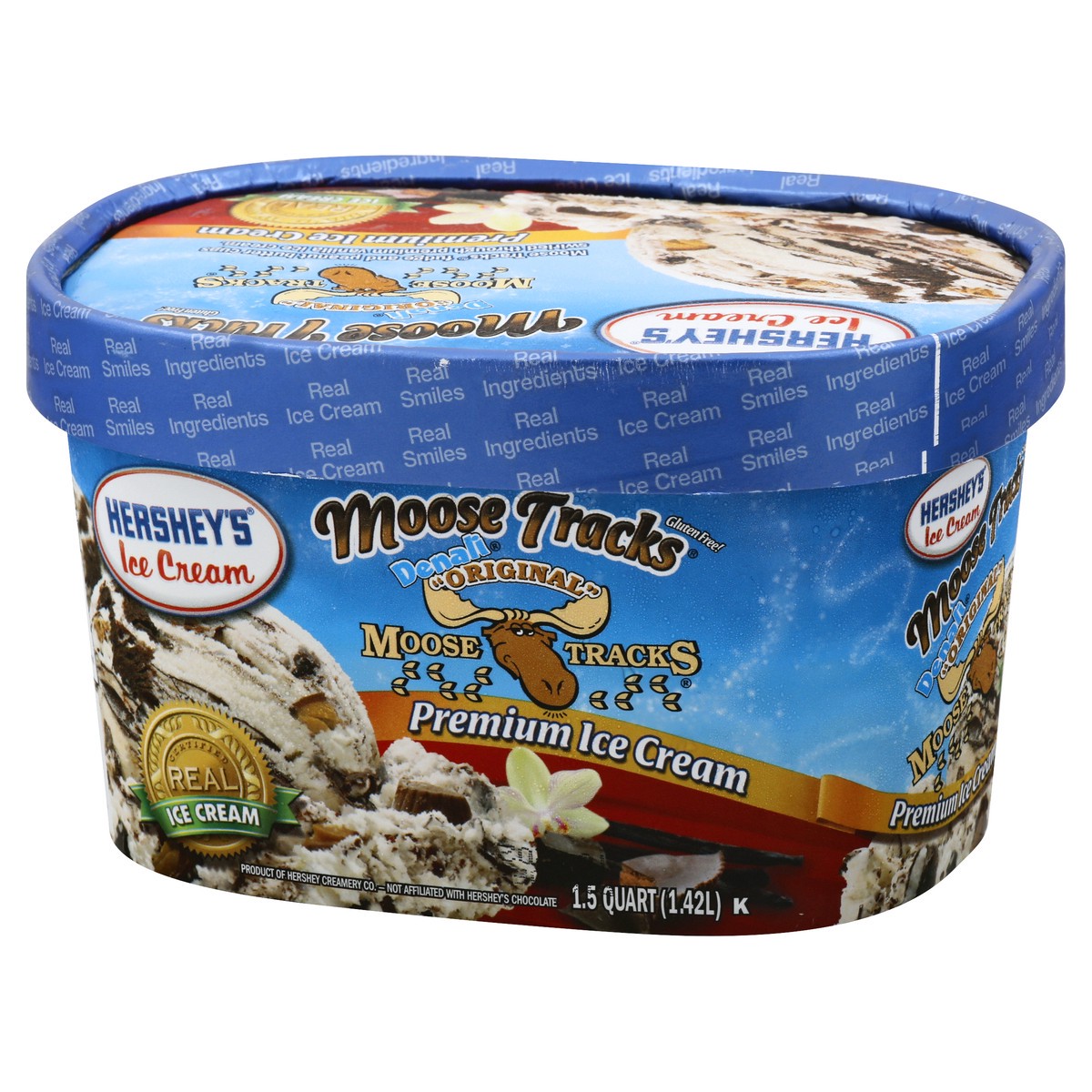 slide 5 of 13, Hershey's Ice Cream Premium Moose Tracks Ice Cream 1.5 qt, 1.5 qt