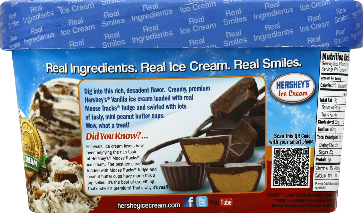 slide 8 of 13, Hershey's Ice Cream Premium Moose Tracks Ice Cream 1.5 qt, 1.5 qt