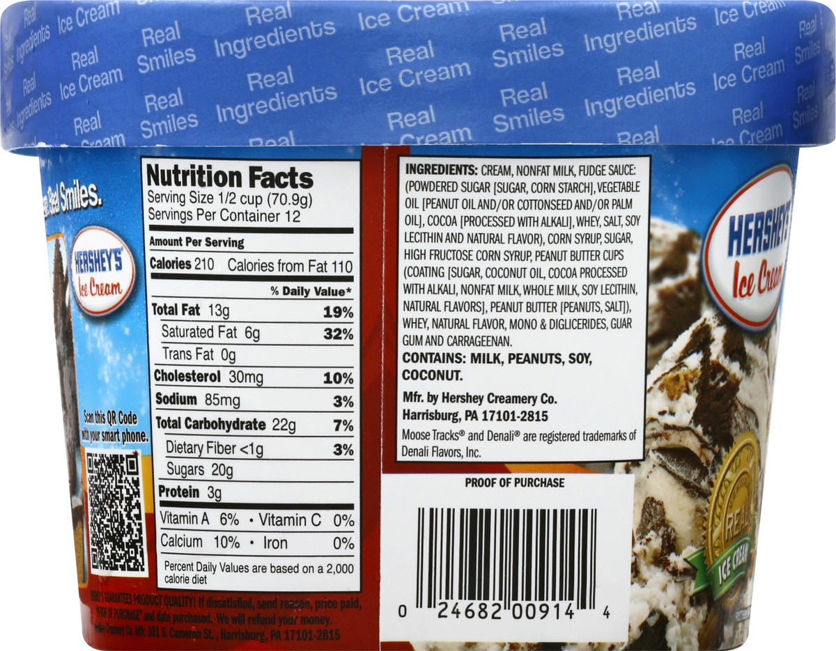 slide 9 of 13, Hershey's Ice Cream Premium Moose Tracks Ice Cream 1.5 qt, 1.5 qt