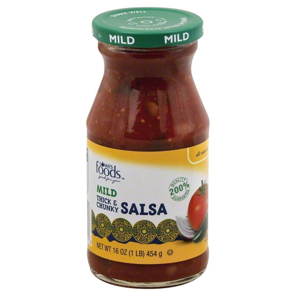 slide 1 of 1, Lowes Foods Salsa Mild Thick & Chunky, 16 oz