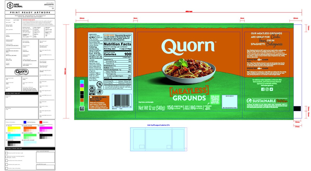 slide 4 of 8, Quorn Meatless Grounds, 12 oz