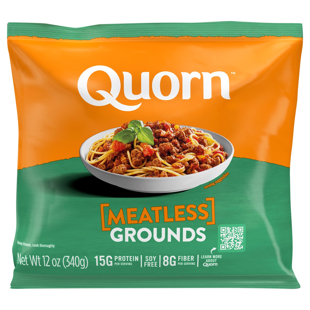 slide 5 of 8, Quorn Meatless Grounds, 12 oz