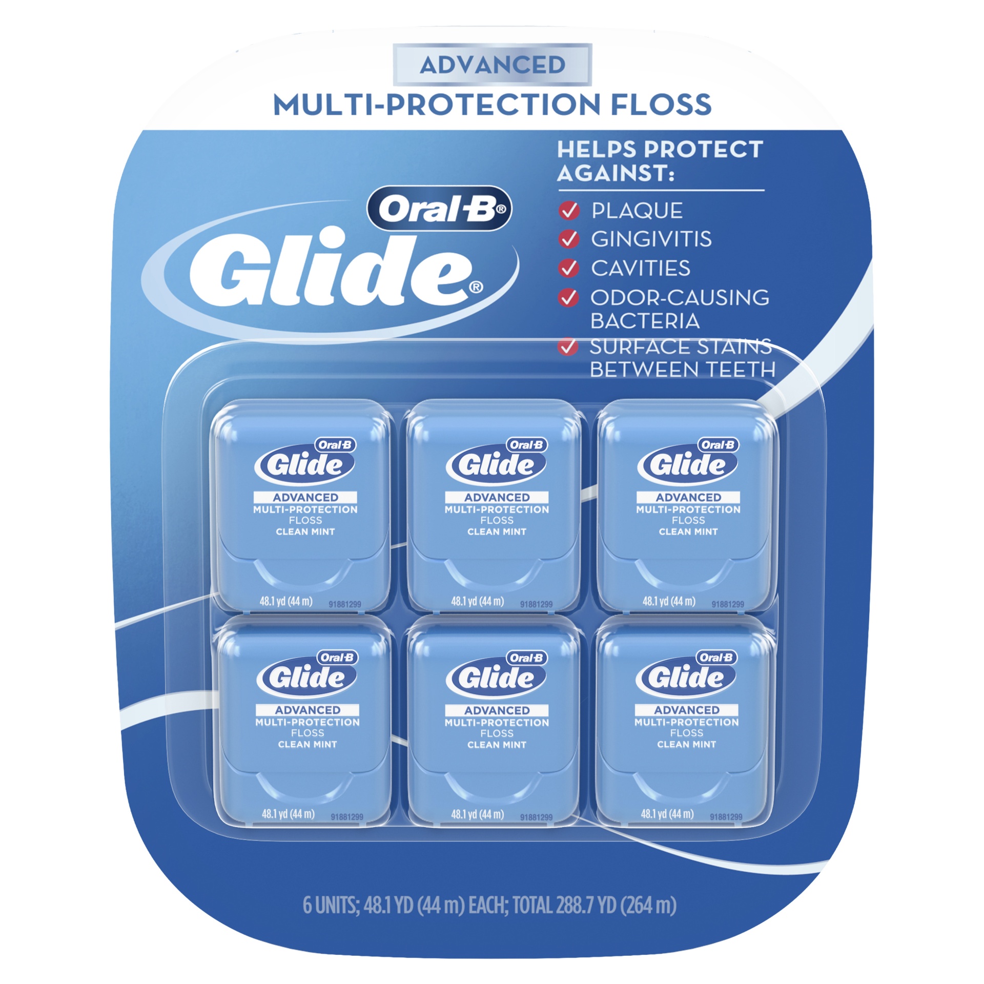 slide 1 of 1, Oral-B Procter & Gamble/Gillette Oral-B Glide Pro-Health Advanced Floss, 6 ct