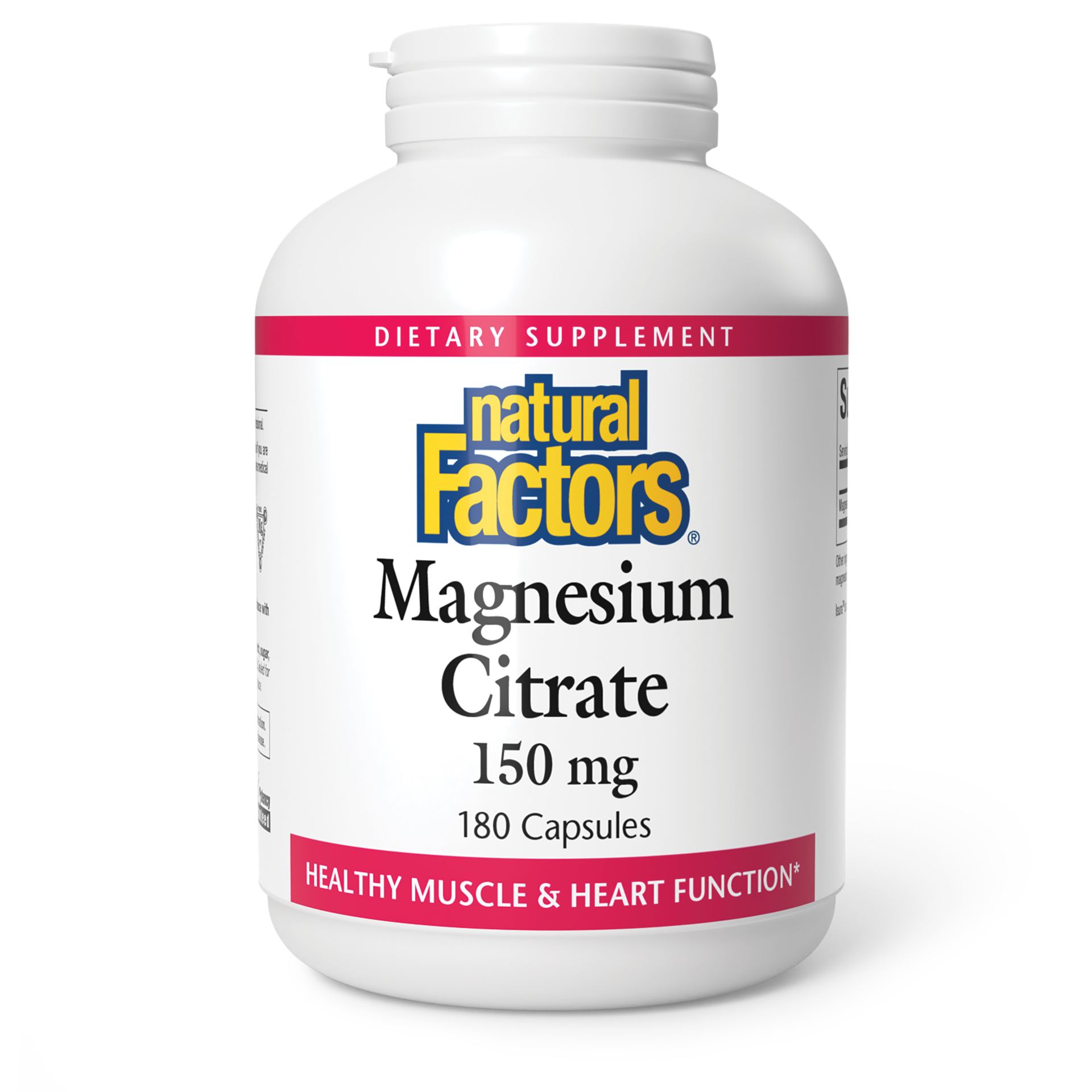 slide 1 of 2, Natural Factors Magnesium Citrate, 1 ct