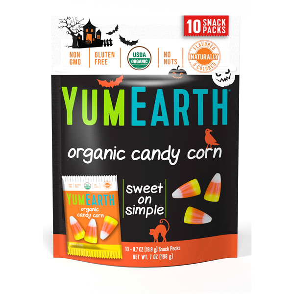 slide 1 of 1, YumEarth Halloween Organic Candy Corn Multipack, 7 oz