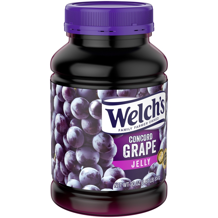 slide 2 of 8, Welch's Concord Grape Jelly, 30 oz