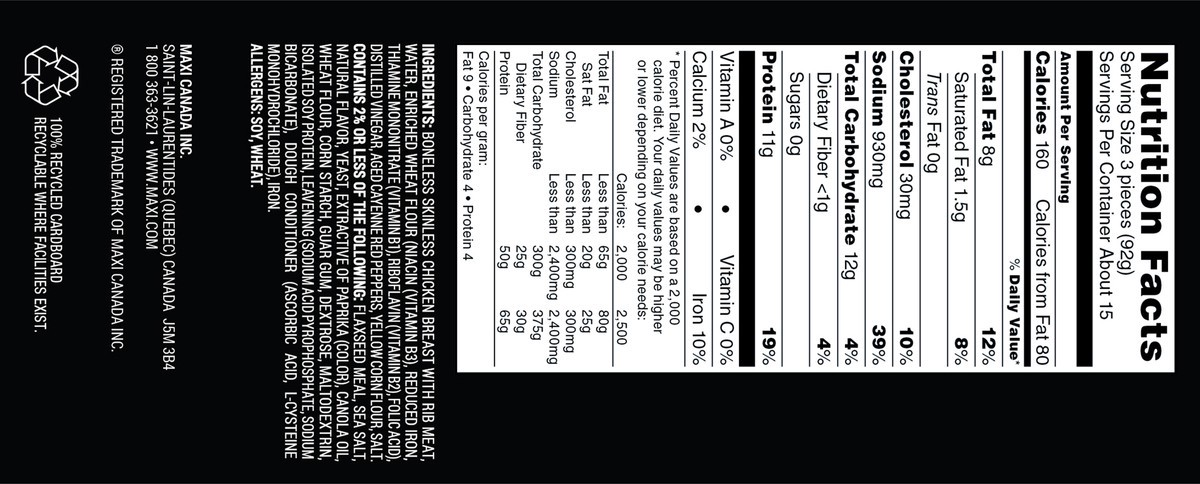 slide 7 of 12, Yummy Hot Buffalo Style Boneless Wyngz 48 oz, 48 oz