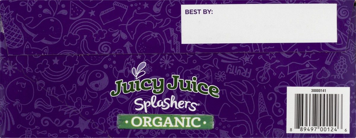 slide 8 of 12, Juicy Juice Splashers 8 Pack Organic Fruit Punch Juice Beverage 6 ea, 6 ct