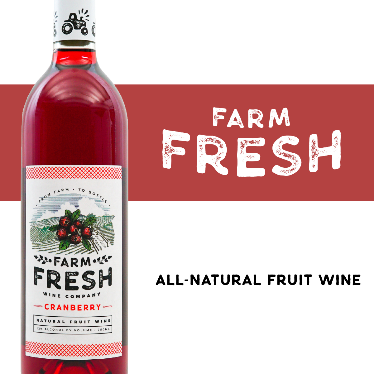 slide 1 of 13, Farm Fresh Cranberry 750 Ml, 750 ml