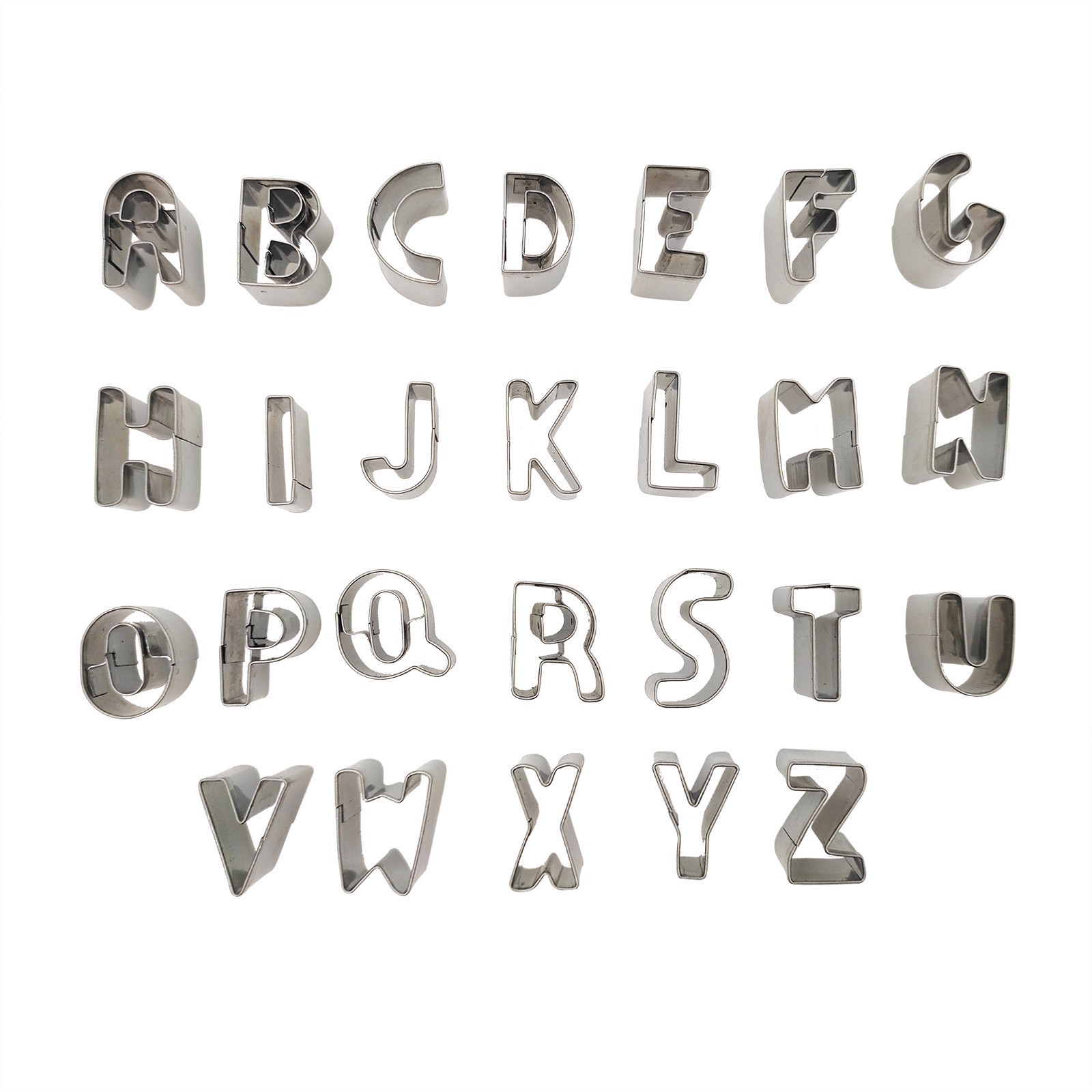 slide 2 of 3, 27-Piece Alphabet Fondant Cutters By Celebrate It, 27 ct