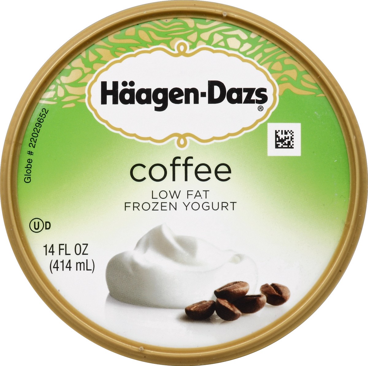 slide 2 of 3, Häagen-Dazs Coffee Low Fat Frozen Yogurt, 14 oz