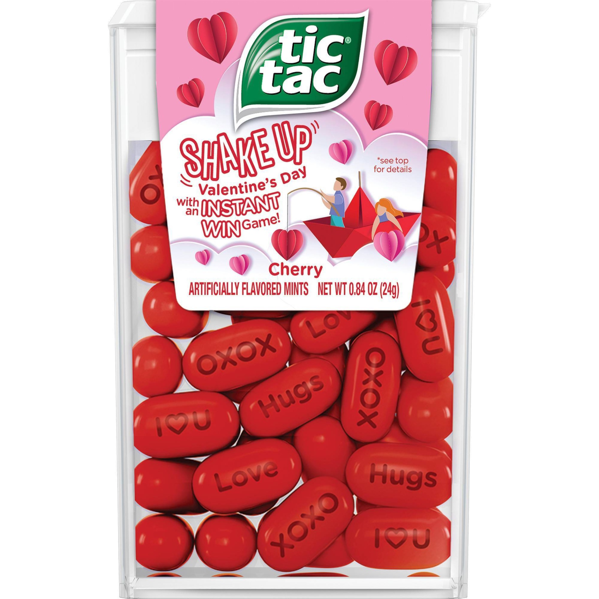 slide 1 of 1, Tic Tac Valentine's Day Cherry Shake Up Candies, 0.84 oz