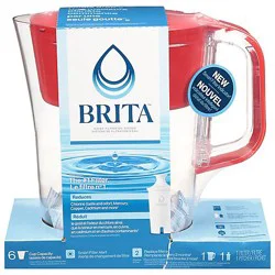 Brita Denali Pitcher Fiery Red 2/1ct - EA
