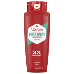 Old Spice High Endurance Body Wash for Men, Pure Sport Scent, 18 FL OZ (532 mL)