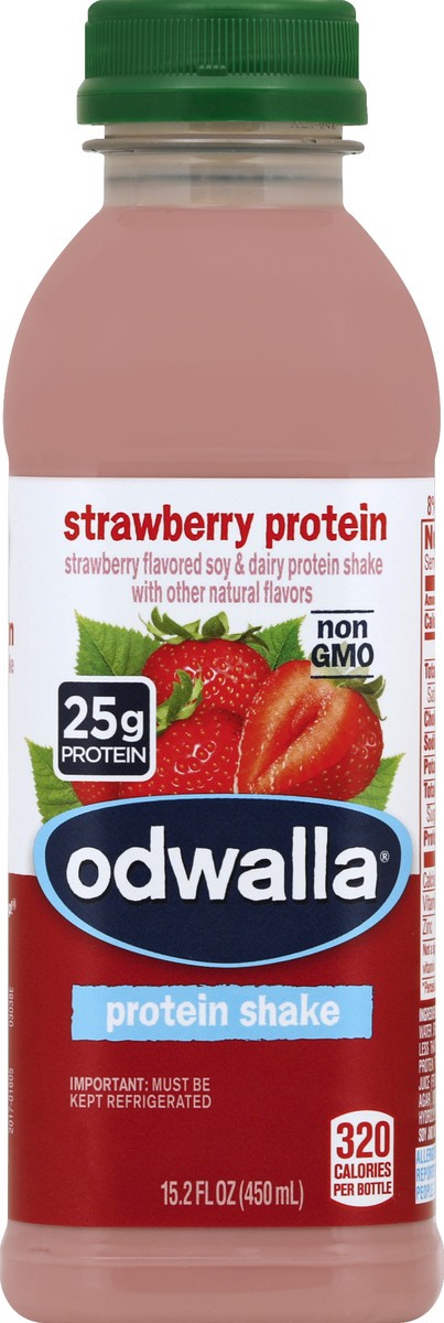 slide 4 of 4, Odwalla Strawberry Protein Shake, 15.2 fl oz