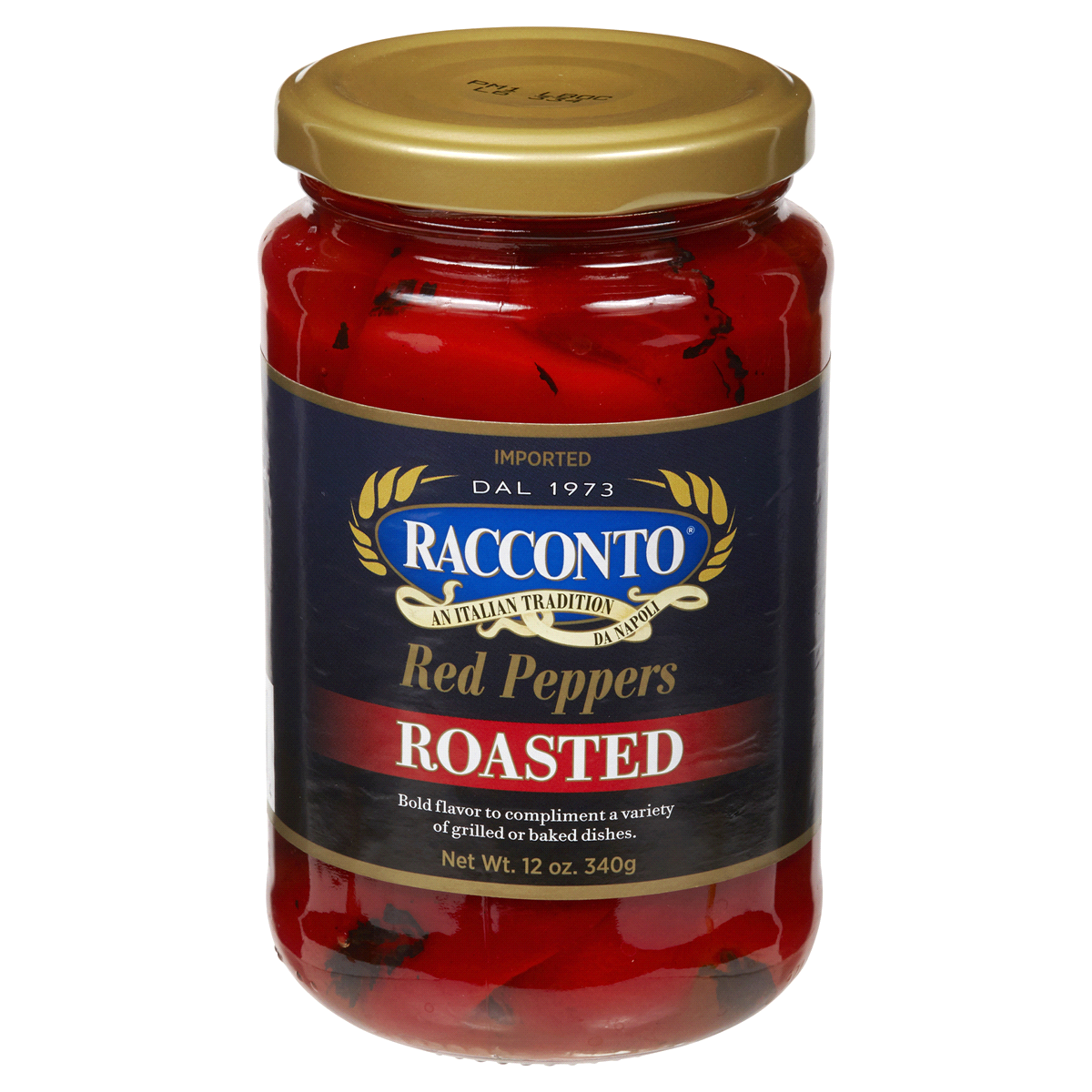 slide 1 of 2, Racconto Roasted Red Peppers, 12 oz