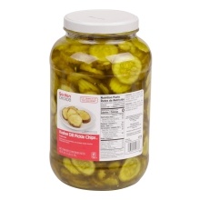 slide 1 of 1, GFS Kosher Dill Pickle Slices, 1 gal