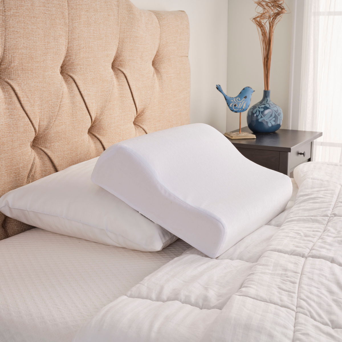 slide 9 of 13, R+R Room and Retreat Memory Foam Contour Pillow, 1 ct