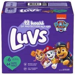 Luvs Platinum Protection Baby Diapers, Size 6, 64 Count