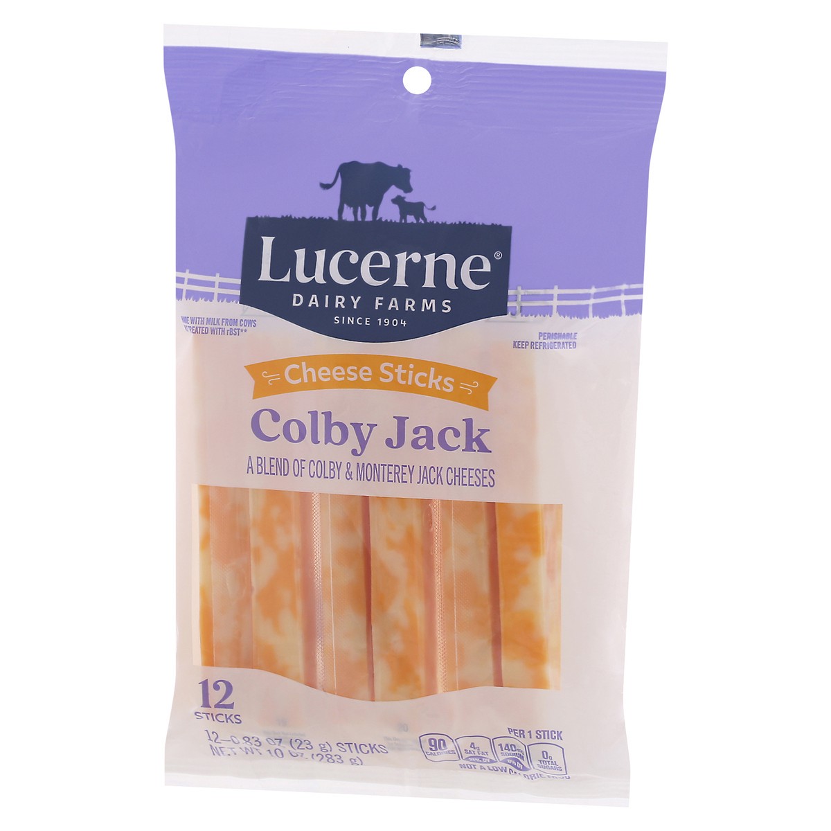 slide 6 of 12, Lucerne Cheese Sticks Colby Jack - 12-0.83 Oz, 10 oz