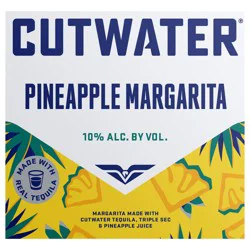 Cutwater Spirits Spirits Pineapple Margarita 4 Pack, 12 fl oz Cans