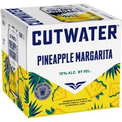 Cutwater Spirits Spirits Pineapple Margarita 4 Pack, 12 fl oz Cans