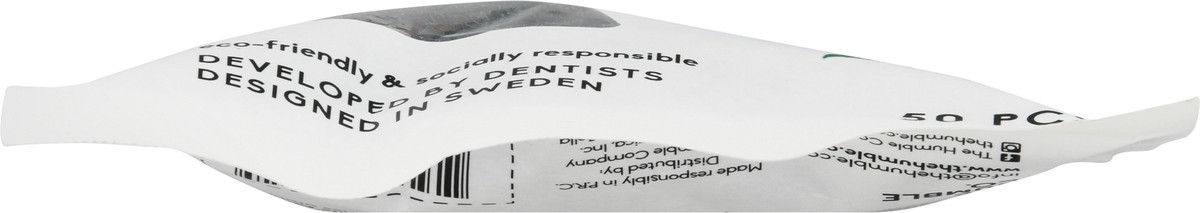 slide 5 of 9, The Humble Co. Mint Flavour/Charcoal-Infused Floss Picks 50 ea, 50 ct