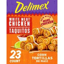 Delimex White Meat Chicken Corn Taquitos Frozen Snacks
