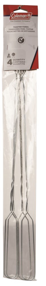 slide 2 of 2, Coleman Stainless Steel Toaster Forks - 4 Pack, 20 in