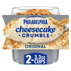 Philadelphia Original Cheesecake Crumbles, 2 ct Pack, 3.25 oz Cups