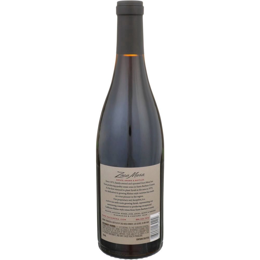 slide 2 of 2, Zaca Mesa Inceptive Red Blend Red Wine, 750 ml
