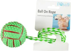 Blue Paws Ball On Rope, Blu-0149