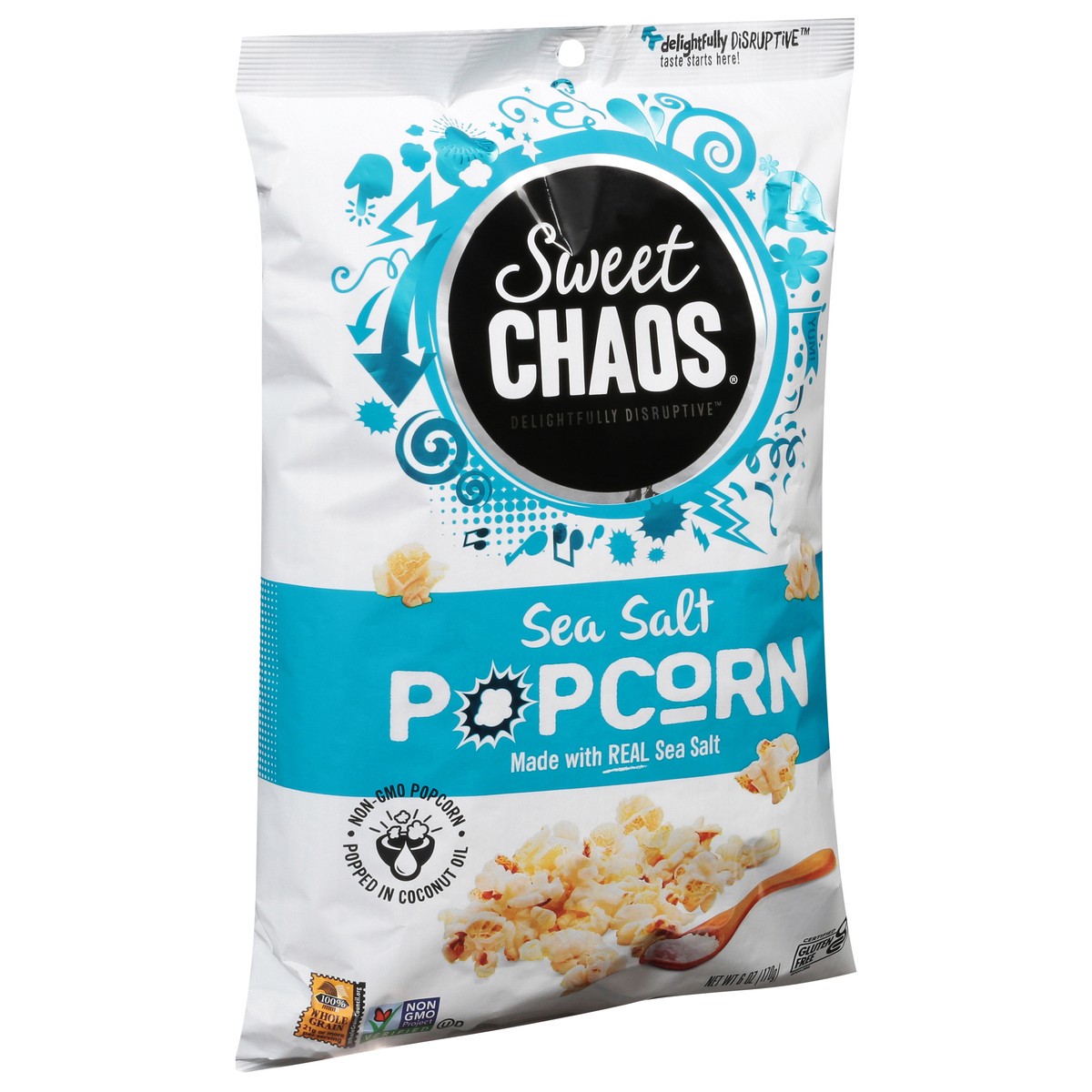 slide 7 of 12, Sweet Chaos Sea Salt Popcorn - 6 oz, 6 oz