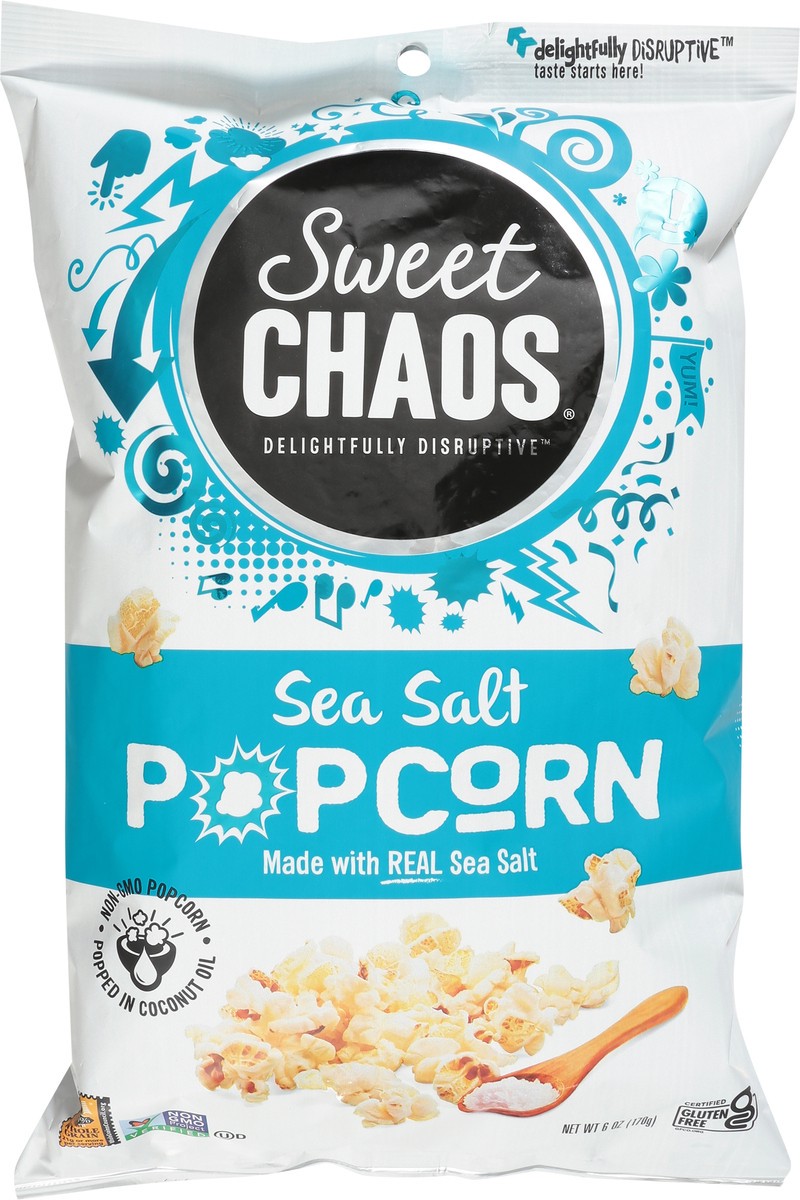slide 4 of 12, Sweet Chaos Sea Salt Popcorn - 6 oz, 6 oz