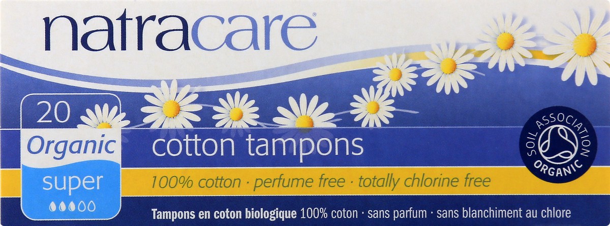 slide 1 of 11, Natracare Super No Applicator Tampons, 20 ct