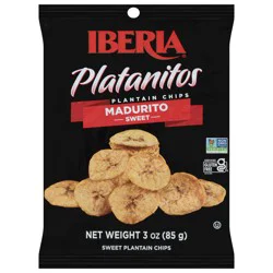 Iberia Platanitos Sweet Plantain Chips - 3 oz