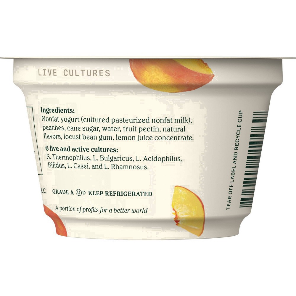 slide 36 of 75, Chobani Peach on the Bottom Nonfat Greek Yogurt - 5.3oz, 5.3 oz