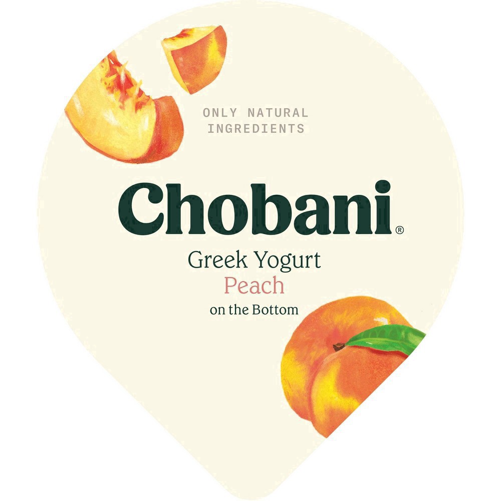 slide 68 of 75, Chobani Peach on the Bottom Nonfat Greek Yogurt - 5.3oz, 5.3 oz