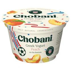 Chobani Yogurt, Greek, Nonfat, Peach on the Bottom