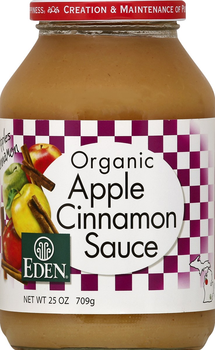 slide 2 of 2, Eden Foods Apple Cinnamon Sauce 25 oz, 25 oz